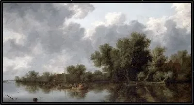 Картина Река (River Scene)