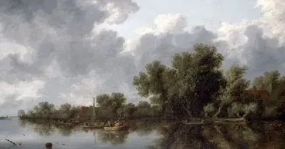 Картина Река (River Scene)