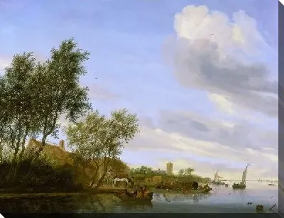 Картина Речной пейзаж (River Landscape)