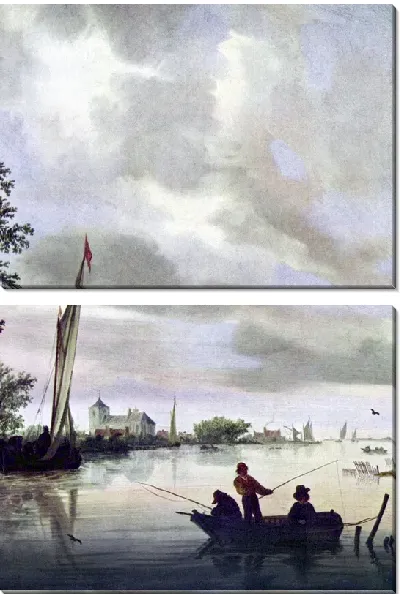 Картина Речной пейзаж (River Landscape)