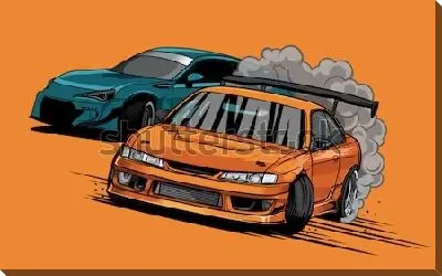 Дрифт спортивных автомобилей