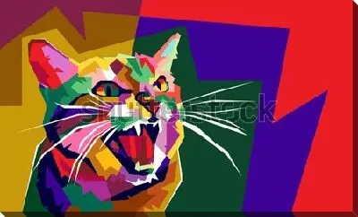 Картина маслом Рёв кота