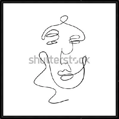 Картина Аннотация современного искусства - лицо №8