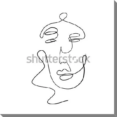 Картина маслом Аннотация современного искусства - лицо №8