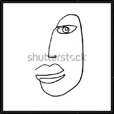 Картина Аннотация современного искусства - лицо №9