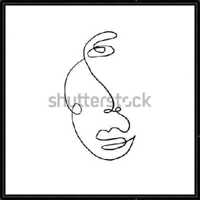 Картина Аннотация современного искусства - лицо №10