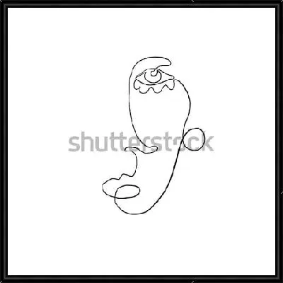 Картина Аннотация современного искусства - лицо №11