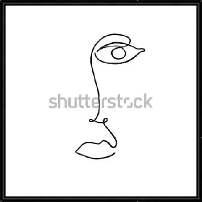 Картина Аннотация современного искусства - лицо №15