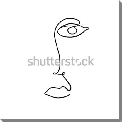 Картина маслом Аннотация современного искусства - лицо №15