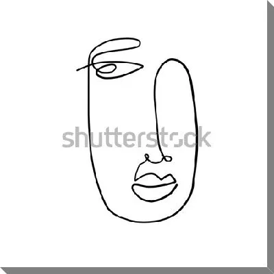 Картина маслом Аннотация современного искусства - лицо №17