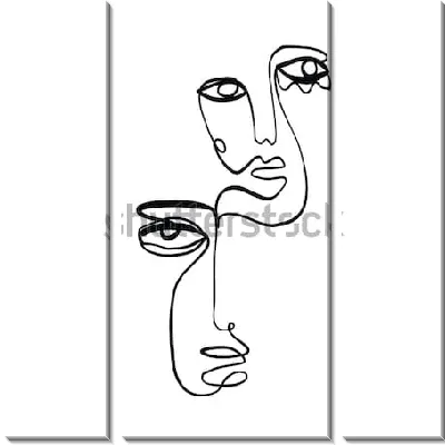 Модульная картина Пара №6