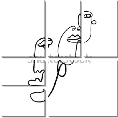 Модульная картина Пара №7