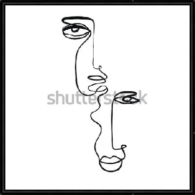 Картина Пара в стиле минимализм