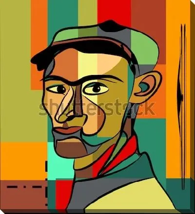 Картина маслом Портрет в стиле кубизм №4