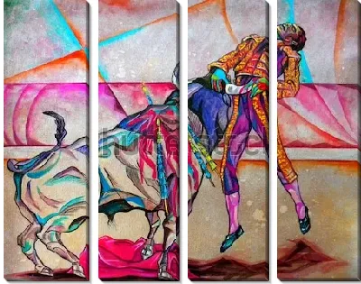 Модульная картина Тореадор №4