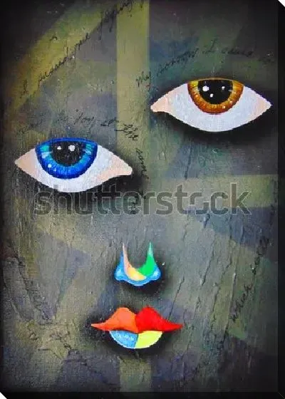 Картина маслом Плавающая маска для глаз.