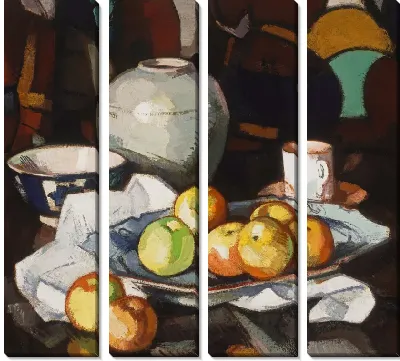 Картина Натюрморт: яблоки и баночка