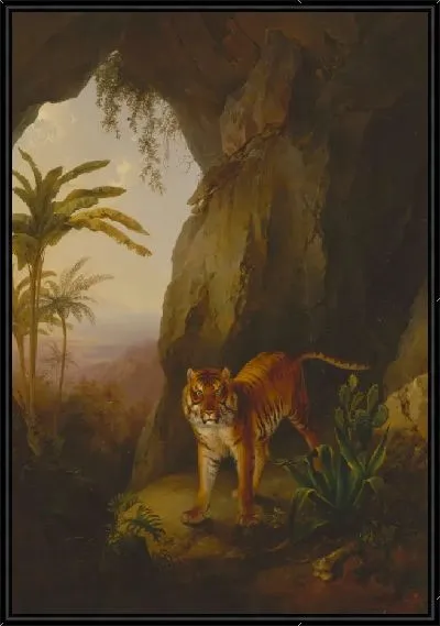 Картина Тигр в пещере