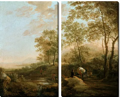 Картина Берега ручья