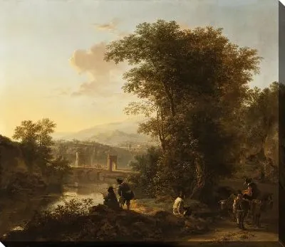 Картина Пейзаж с рисовальщиком