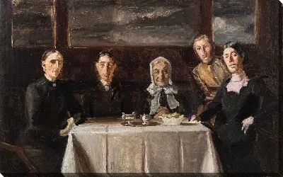 Картина Рождество 1900 Года. Эскиз композиции