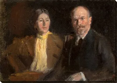 Картина Автопортрет с Анной Анчер