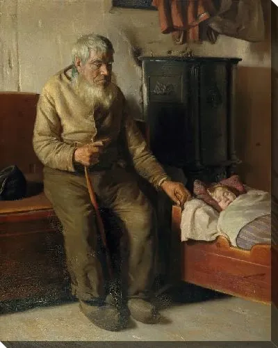 Картина Слепой Кристиан присматривает за ребенком