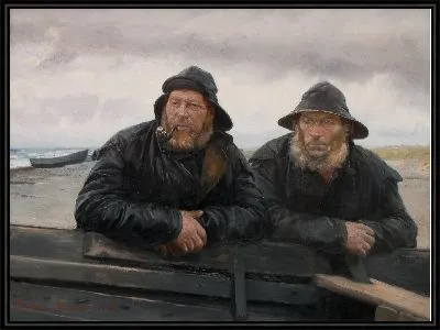 Два рыбака на лодке