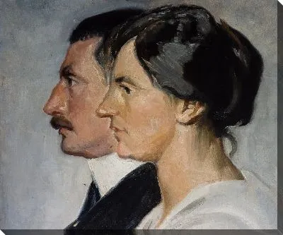 Картина Король Кристиан X и королева Дании Александрина