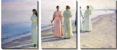 Картина Прогулка по пляжу