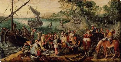 Картина Чудесный выброс рыб