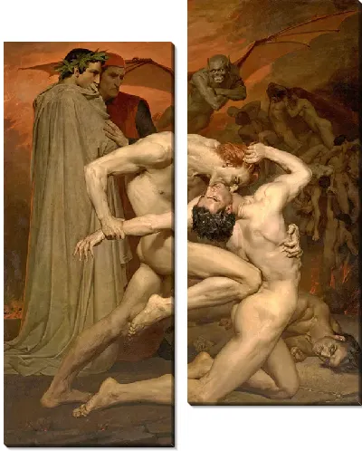 Картина Данте и Вергилий в аду