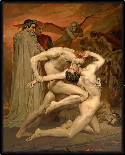 Картина Данте и Вергилий в аду