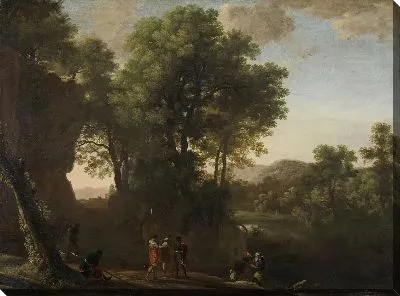 Пейзаж с крещением евнуха