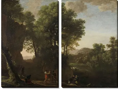 Пейзаж с крещением евнуха