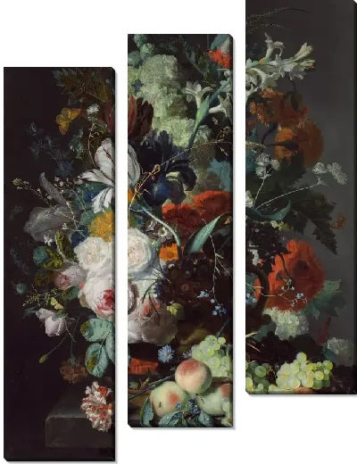 Картина Натюрморт с цветами и фруктами