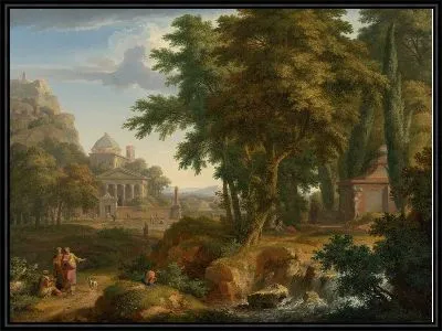 Аркадский Пейзаж со святыми Петром и Иоанном исцеляющими хромого человека