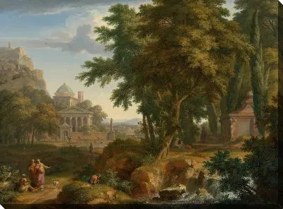 Аркадский Пейзаж со святыми Петром и Иоанном исцеляющими хромого человека