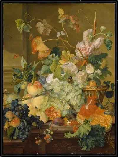 Картина Натюрморт с фруктами и цветами