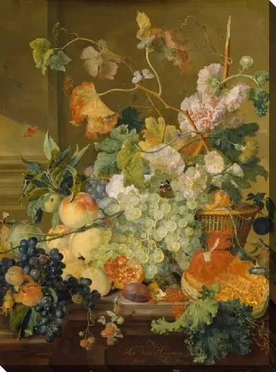 Картина Натюрморт с фруктами и цветами