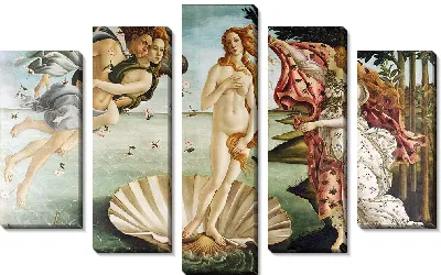 Картина Рождение Венеры с цветокоррекцией