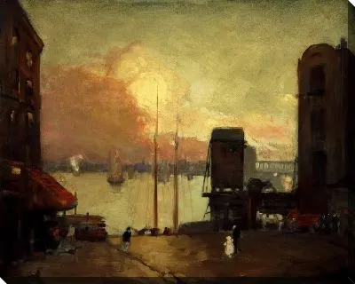 Картина Кучевые Облака, Ист-Ривер