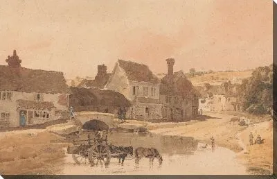 Картина Деревня Киркстолл, Йоркшир