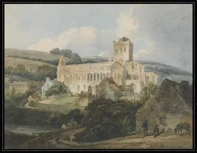 Картина Аббатство джедбург с Юго-Востока
