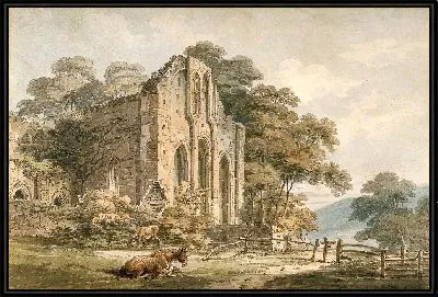 Картина Аббатство Валле Круцис, Денбигшир, Северный Уэльс