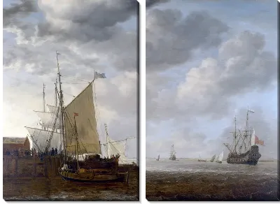 Картина Вид на устье (A View of an Estuary)
