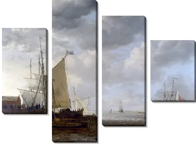 Картина Вид на устье (A View of an Estuary)