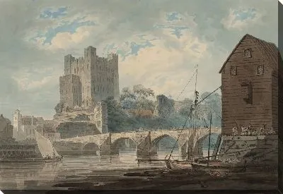 Картина Рочестерский замок с реки