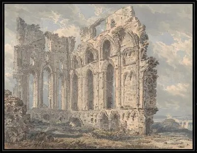 Картина Монастырь Тайнмут, Нортумберленд