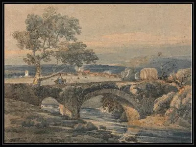 Картина Старый мост в Девоне